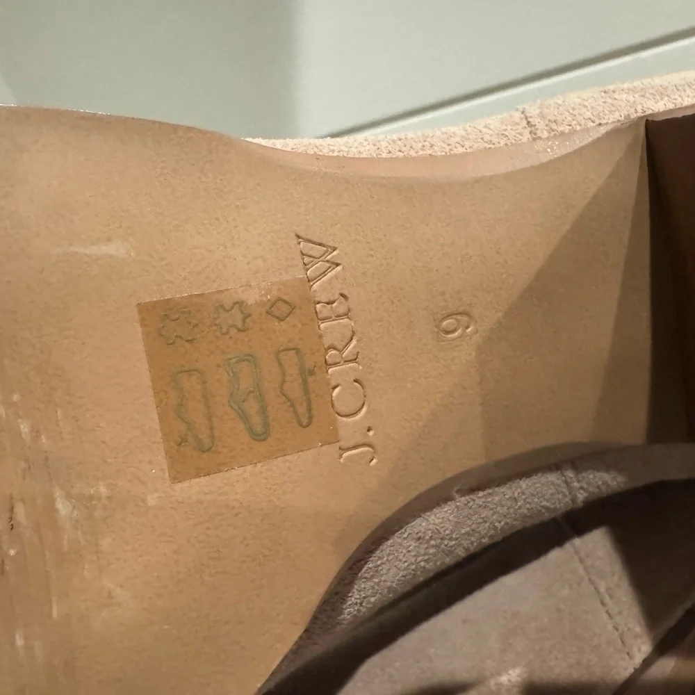 J. Crew Beige Suede Ankle Booties